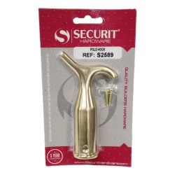 Securit Pole Hook Brass 125mm