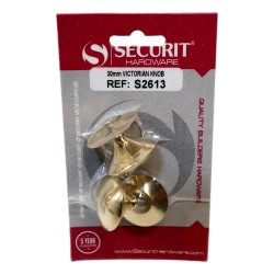 Securit Victorian Cupboard Knobs 30mm 2 Pack