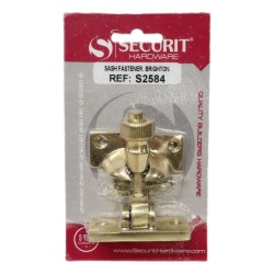 Securit Sash Fastener Brass 60mm