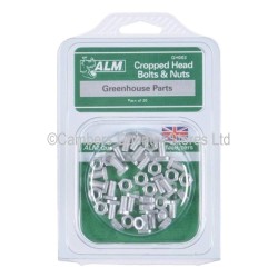 ALM Greenhouse Cropped Head Bolts & Nuts 20 Pack