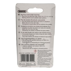 Draper Flux Corded Solder Lead Free 1.2mm 20g