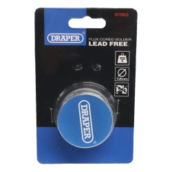 Draper Flux Corded Solder Lead Free 1.2mm 100g