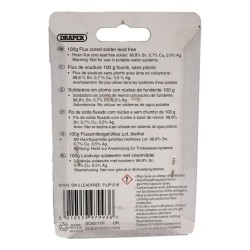 Draper Flux Corded Solder Lead Free 1.2mm 100g