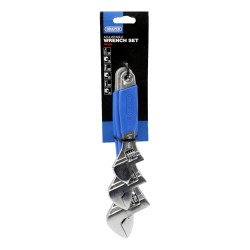 Draper Adjustable Spanners Soft Grip 3 Piece Set