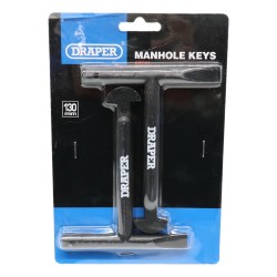 Draper Manhole Keys 130mm 2 Pack