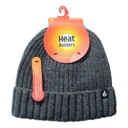 Heat Holders Mens Lawson Chunky Rib Turnover Hat