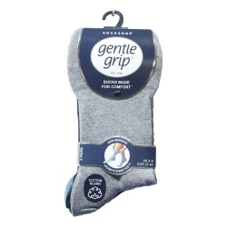 Sock Shop Ladies Gentle Grip Socks 3 Pair Pack Plain