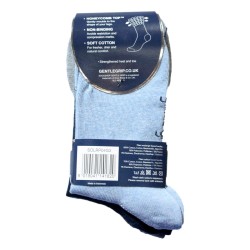 Sock Shop Ladies Gentle Grip Socks 3 Pair Pack Plain
