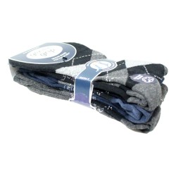 Sock Shop Mens Gentle Grip Socks 3 Pair Pack Argyle