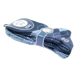 Sock Shop Mens Gentle Grip Socks 3 Pair Pack Argyle