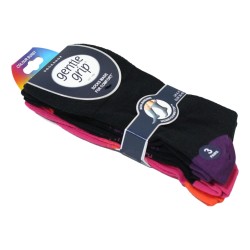 Sock Shop Mens Gentle Grip Socks 3 Pairs Colour Burst