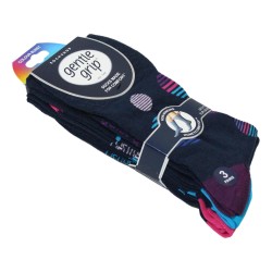 Sock Shop Mens Gentle Grip Socks 3 Pairs Colour Burst