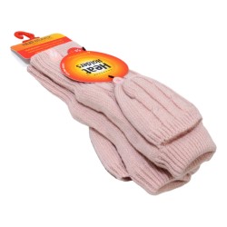Heat Holders Ladies Ash Cable Knit Converter Mittens
