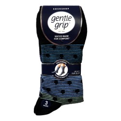Sock Shop Mens Gentle Grip Socks 3 Pairs Orbital World