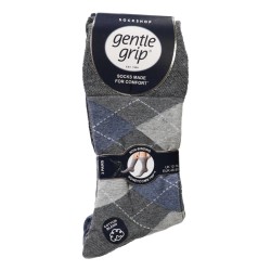 Sock Shop Mens Gentle Grip Socks 3 Pairs Argyle