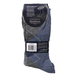 Sock Shop Mens Gentle Grip Socks 3 Pairs Argyle