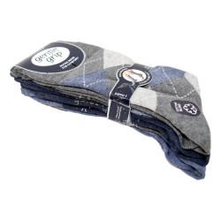 Sock Shop Mens Gentle Grip Socks 3 Pairs Argyle
