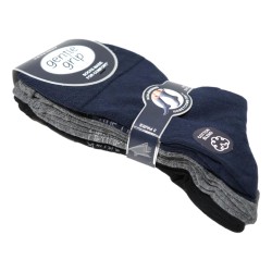 Sock Shop Mens Gentle Grip Socks 3 Pairs Plain