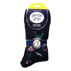 Sock Shop Mens Gentle Grip Socks 3 Pairs Fun Feet