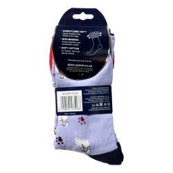 Sock Shop Ladies Gentle Grip Socks 3 Pairs Fun Feet