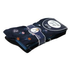 Sock Shop Ladies Gentle Grip Socks 3 Pairs Grace Garden