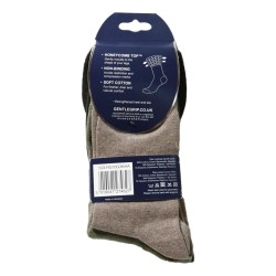 Sock Shop Ladies Gentle Grip Socks 3 Pair Pack Plain