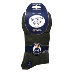 Sock Shop Ladies Gentle Grip Socks 3 Pair Pack Plain