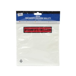 Documents Enclosed Wallets A6 20 Pack