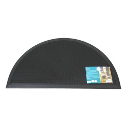 JVL Rubber Doormat Half Moon 40cm x 70cm