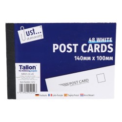 Just Stationery Post Cards White x 48