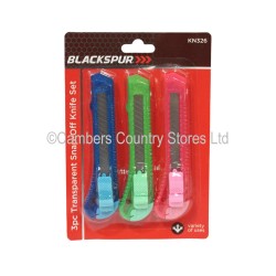 Blackspur Snap Off Knife Set 3 Pack