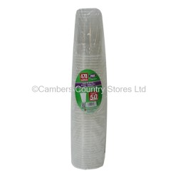 PPS Plastic Drink Glasses 470ml 50 Pack