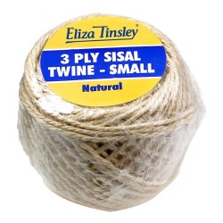 Eliza Tinsley Sisal Twine 3 Ply Natural Small Ball
