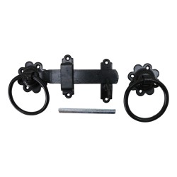 Eliza Tinsley Ring Gate Latch Black 6"