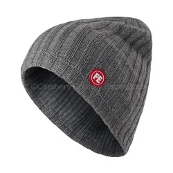 FE Engel Knitted Hat With Reflector Stripes Grey