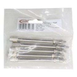 Connect Tyre Valve Extension Rigid Type 100mm 5 Pack