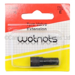 Wotnots Tyre Valve Extension Black Plastic