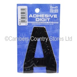 Self Adhesive Digit / Letter Black