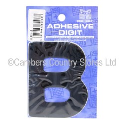 Self Adhesive Digit / Letter Black