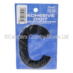 Self Adhesive Digit / Letter Black