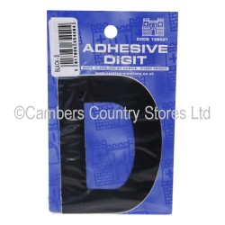 Self Adhesive Digit / Letter Black