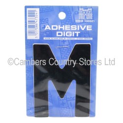 Self Adhesive Digit / Letter Black