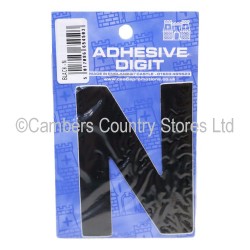 Self Adhesive Digit / Letter Black