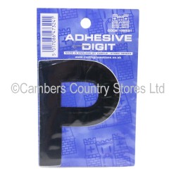 Self Adhesive Digit / Letter Black