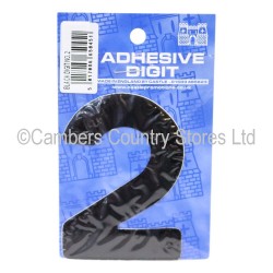 Self Adhesive Digit / Letter Black