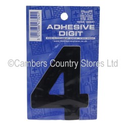 Self Adhesive Digit / Letter Black