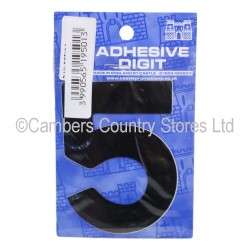 Self Adhesive Digit / Letter Black