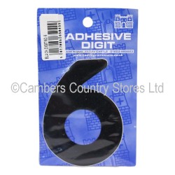 Self Adhesive Digit / Letter Black