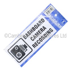 Dashboard Camera Recording Sticker