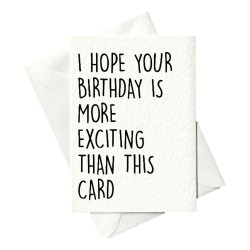 Prickly Greeting Cards More Exciting Birthday